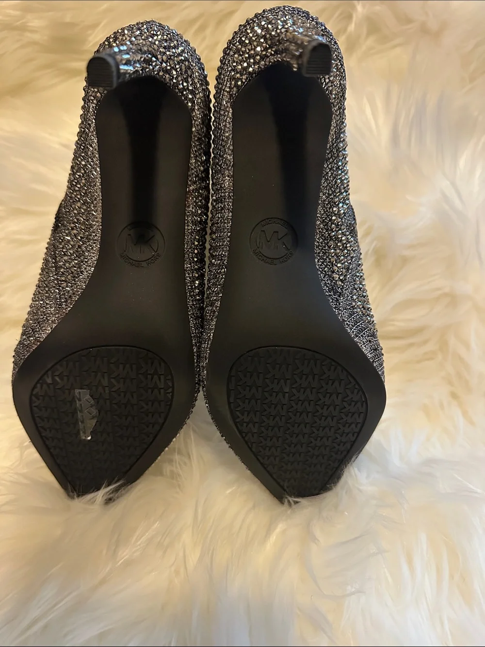 Michael Kors Anthracite Textured Ankle Bootie